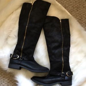 Mossimo Knee High Black Boots
